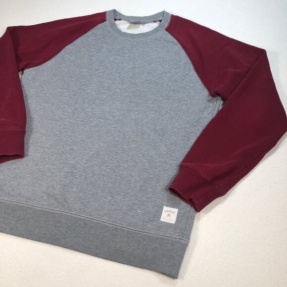 Carhartt‎ Sweater Men's M Gray Red Holbroock Bi-Color Sweatshirt Pullover - Picture 5 of 14